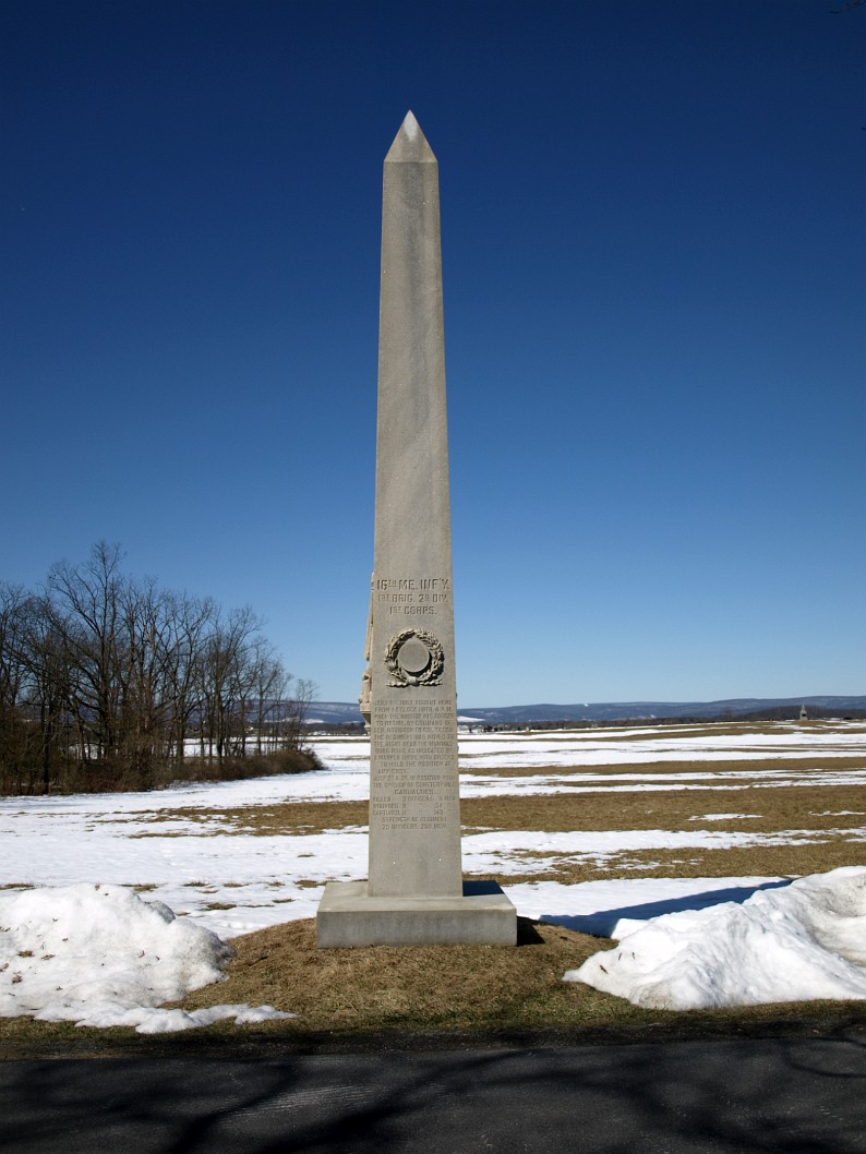 16th Maine Infantry Monument 16th Maine Infantry Monument
