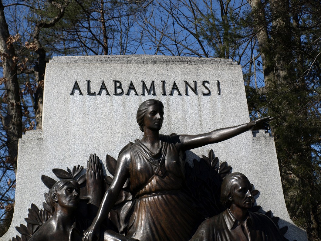 The Female Representation of Alabama Flanked by Her Native Sons The Female Representation of Alabama Flanked by Her Native Sons