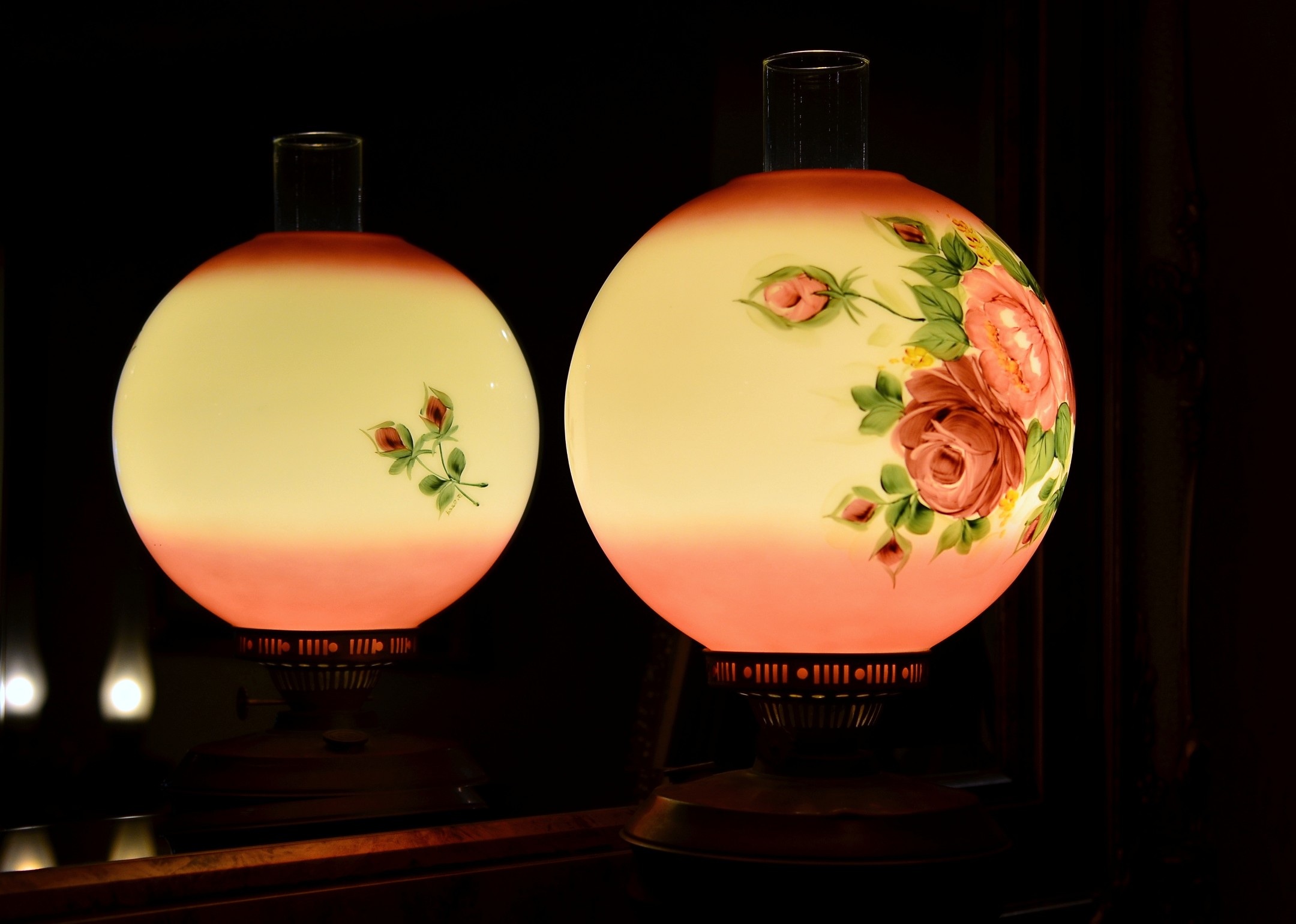 Flower Lamp Reflected Flower Lamp Reflected