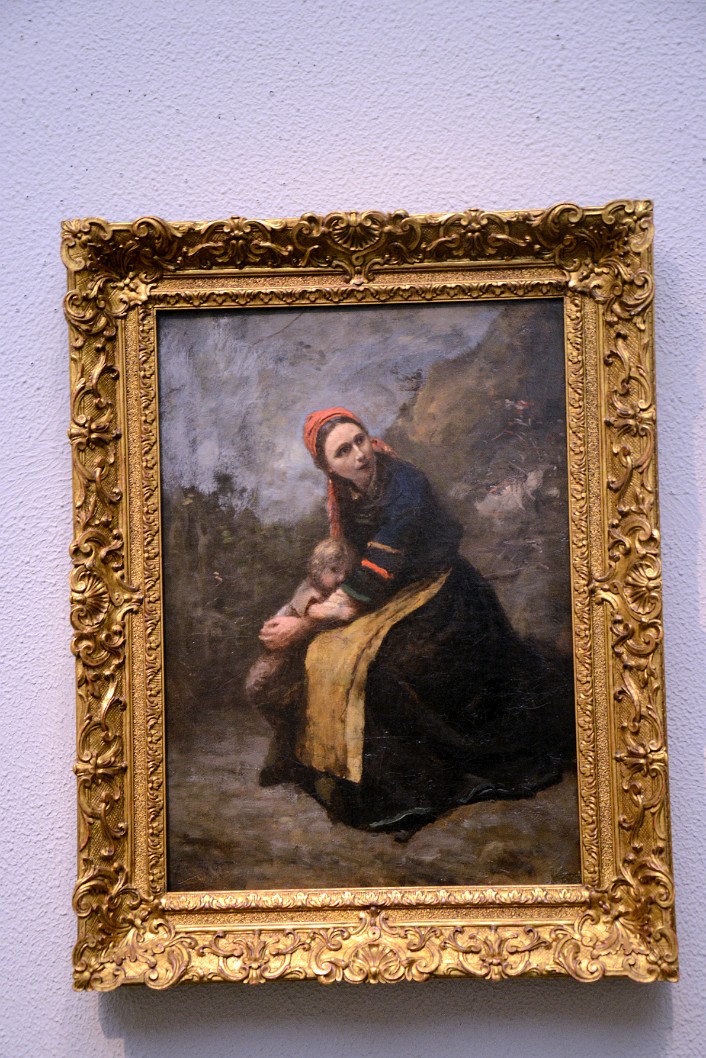 Mother Protecting Her Child by Jean-Baptiste-Camille Corot Mother Protecting Her Child by Jean-Baptiste-Camille Corot