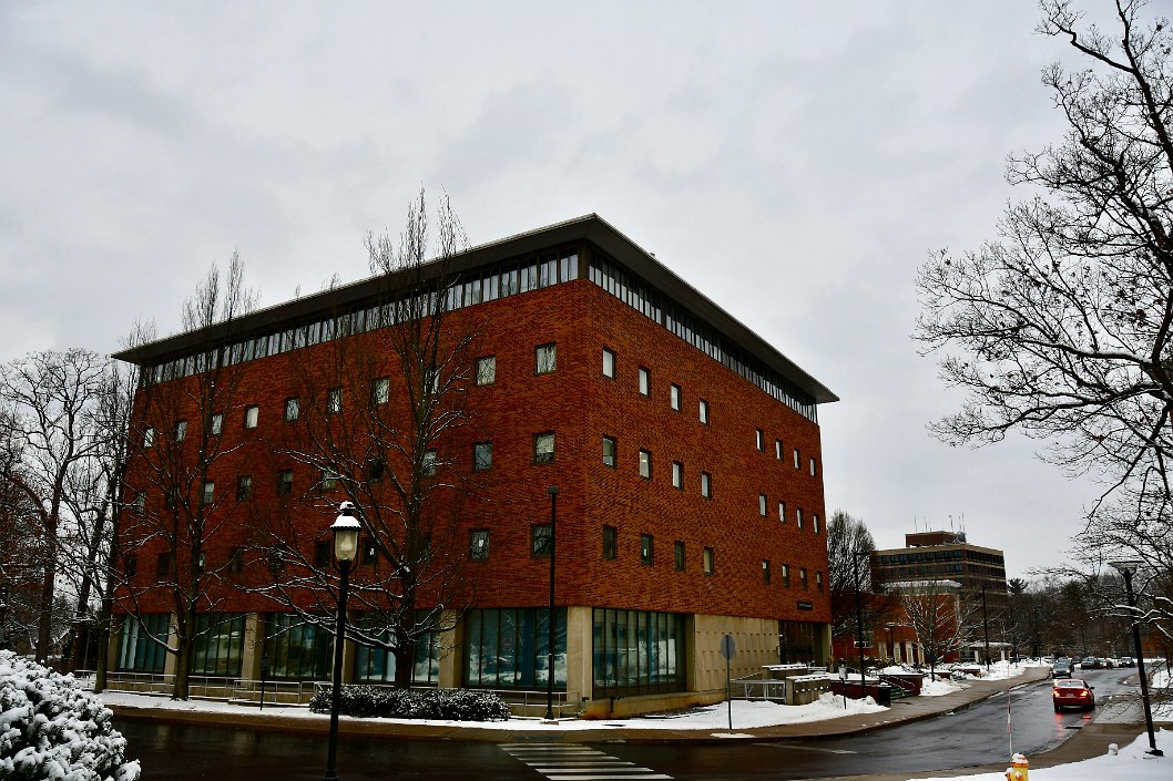 Keller Building in the Snow